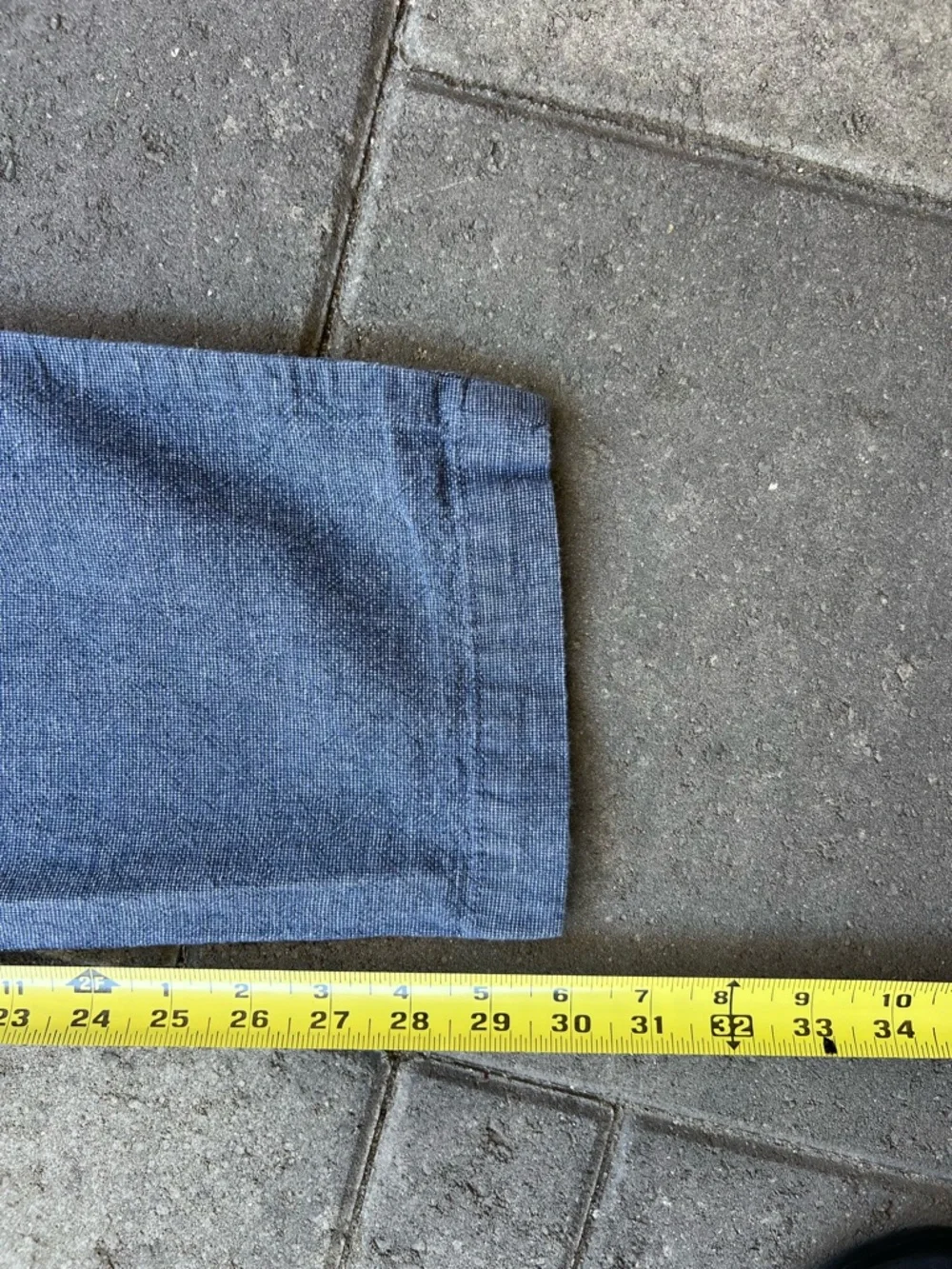 Gap Utility Linen Blend Blue Pants Mens 30 x 32